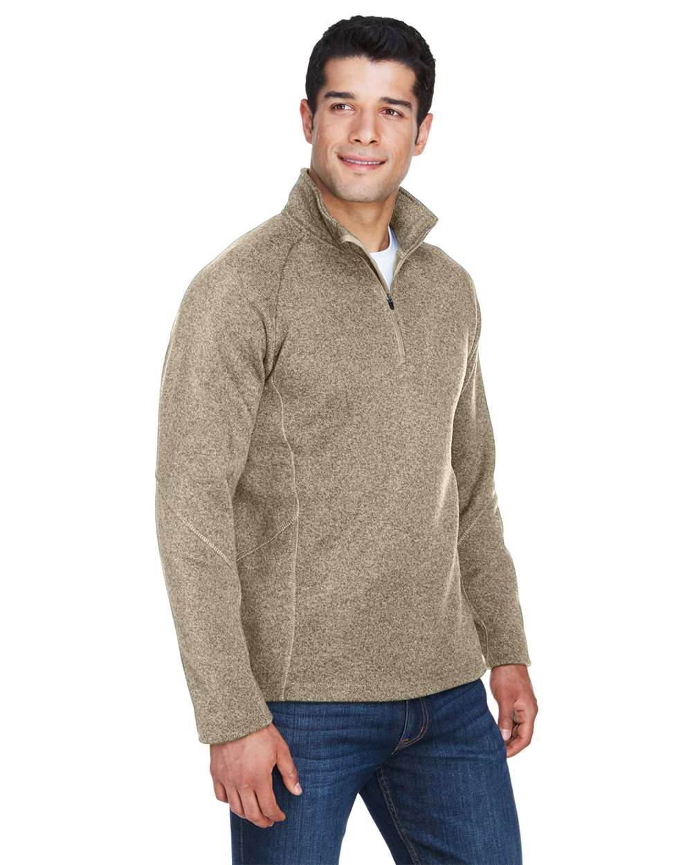 DG792 Devon & Jones Adult Bristol Sweater Fleece Quarter-Zip - Siide Image