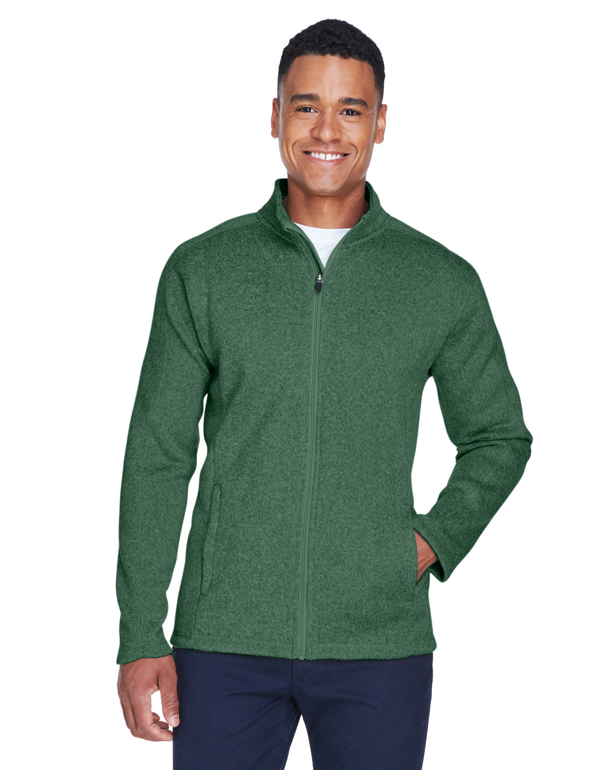 DG793 Devon & Jones Mens Bristol Full-Zip Sweater Fleece Jacket DG793 Devon & Jones Mens Bristol Full-Zip Sweater Fleece Jacket