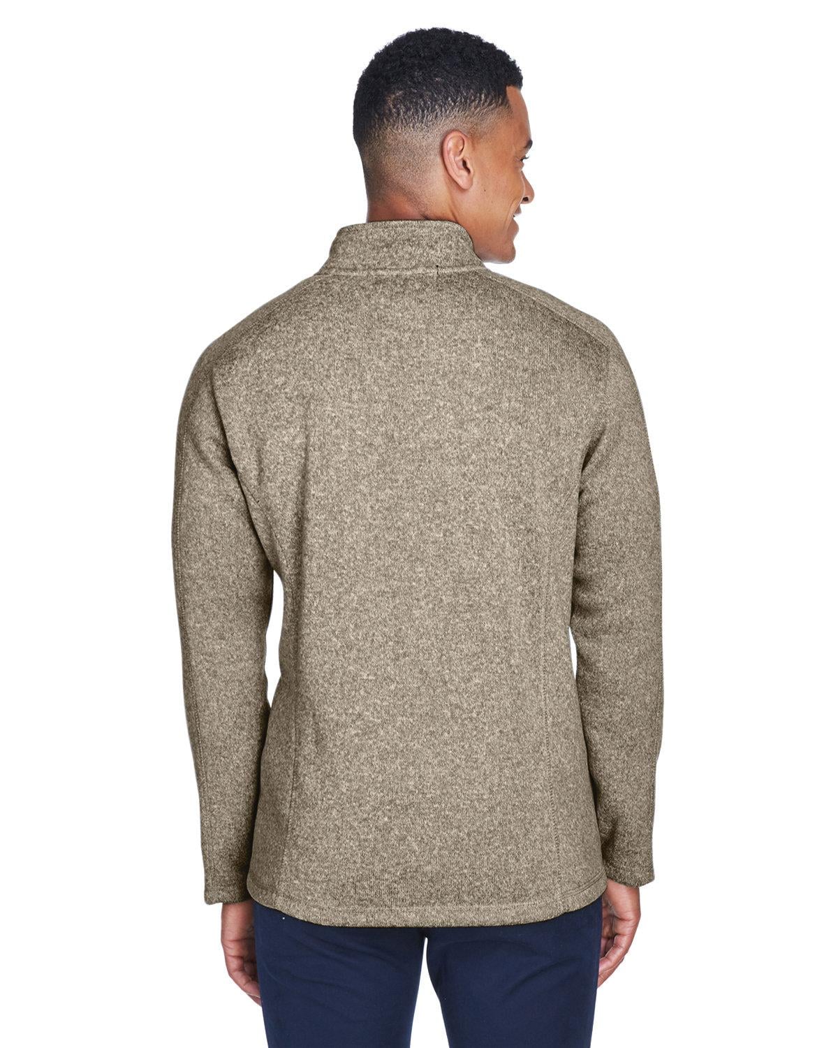 DG793 Devon & Jones Mens Bristol Full-Zip Sweater Fleece Jacket - Back Image