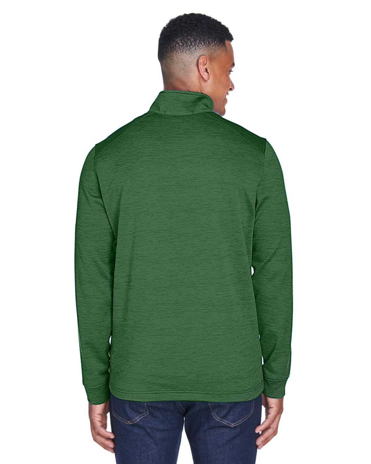 DG798 Devon & Jones Mens Newbury Mélange Fleece Quarter-Zip - Back Image