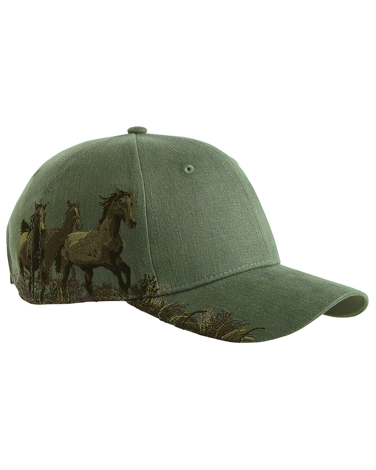 DI3264 Dri Duck Brushed Cotton Twill Mustang Cap
