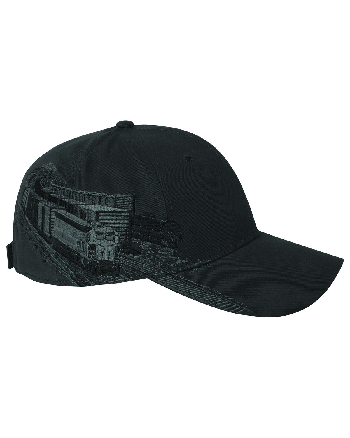 DI3331 Dri Duck Brushed Cotton Twill Rail Yard Cap Zoom Image