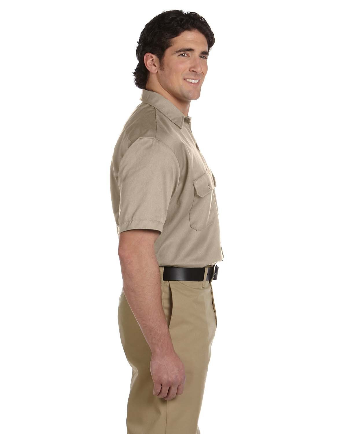 1574 Dickies Mens 5.25 oz./yd² Short-Sleeve Work Shirt - Siide Image