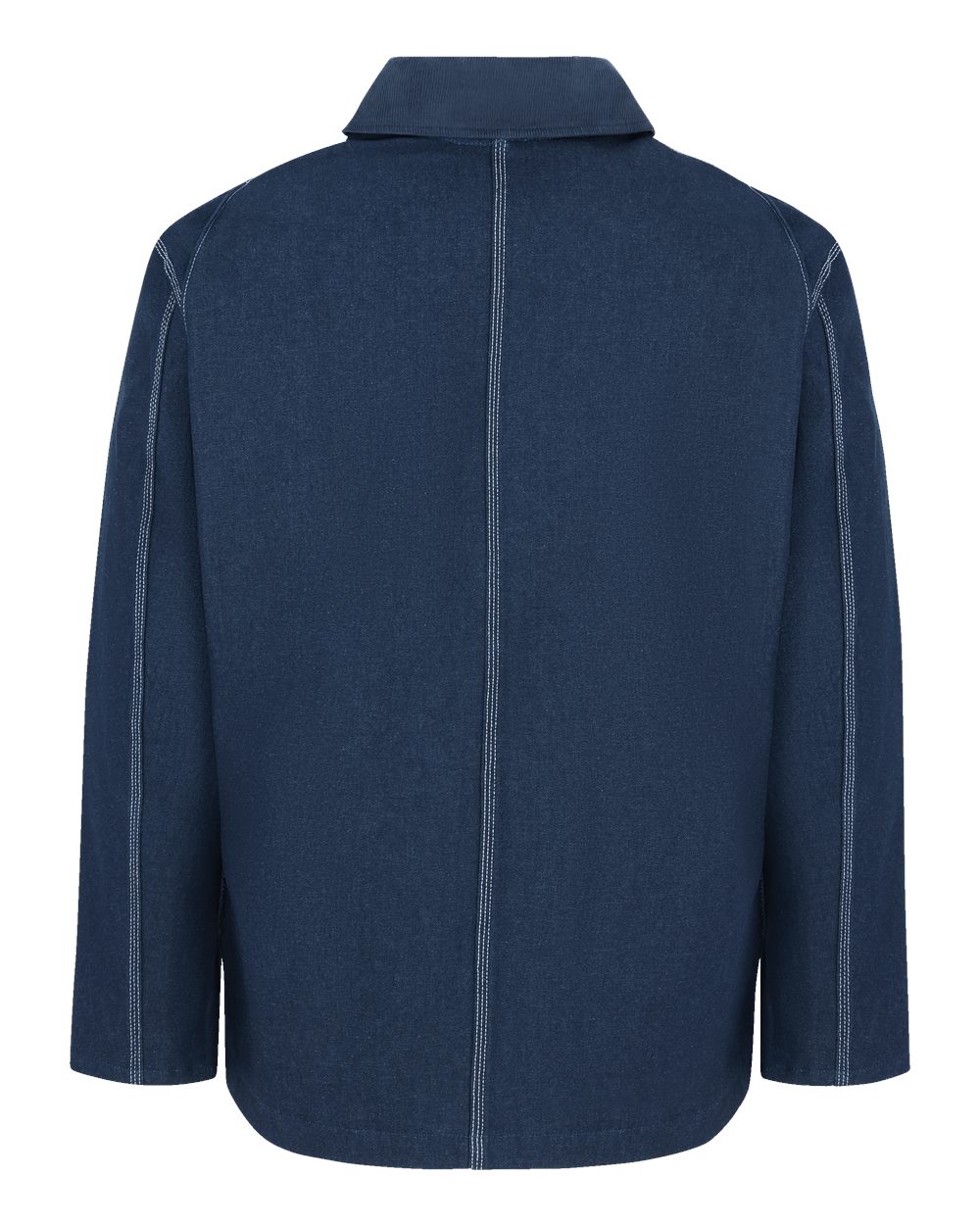 3499 Dickies Fleece Lined Chore Denim Jacket - Back Image