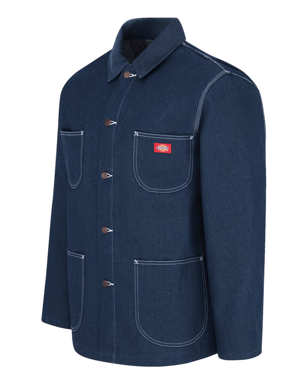 3499 Dickies Fleece Lined Chore Denim Jacket - Siide Image