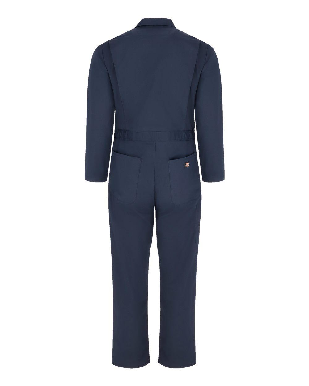 4861L Dickies Basic Blended Long Sleeve Coverall - Long Sizes - Back Image