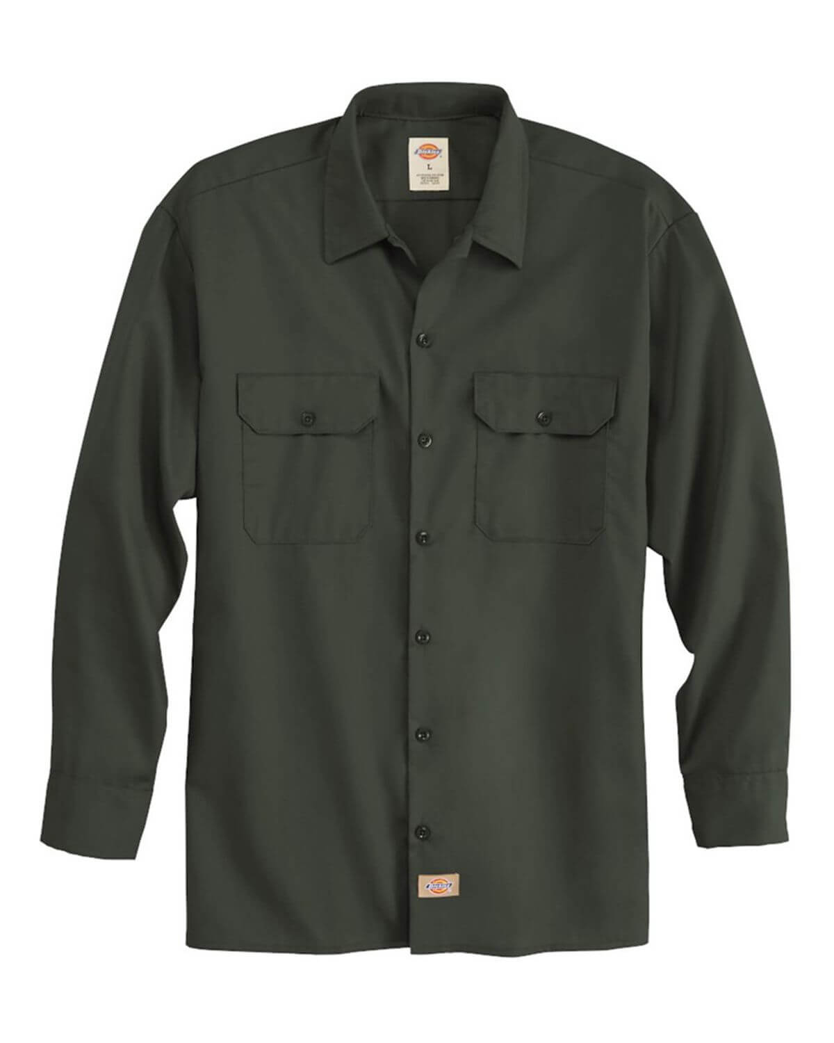 5574L Dickies Long Sleeve Work Shirt - Long Sizes