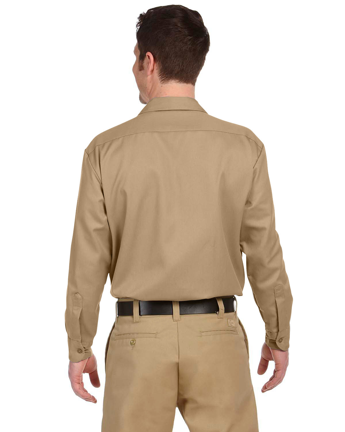 574 Dickies Mens 5.25 oz./yd² Long-Sleeve Work Shirt - Back Image