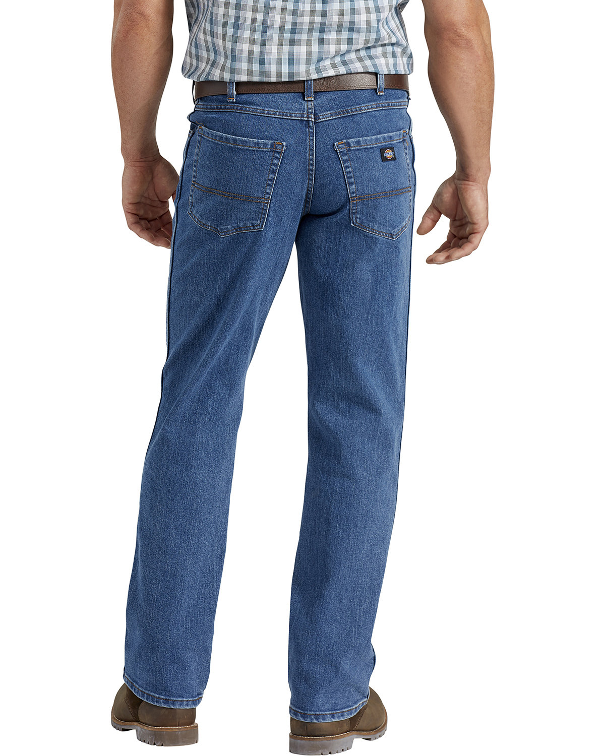 DD220 Dickies Mens FLEX Active Waist 5-Pocket Relaxed Fit Jean DD220 Dickies Mens FLEX Active Waist 5-Pocket Relaxed Fit Jean - Back Image