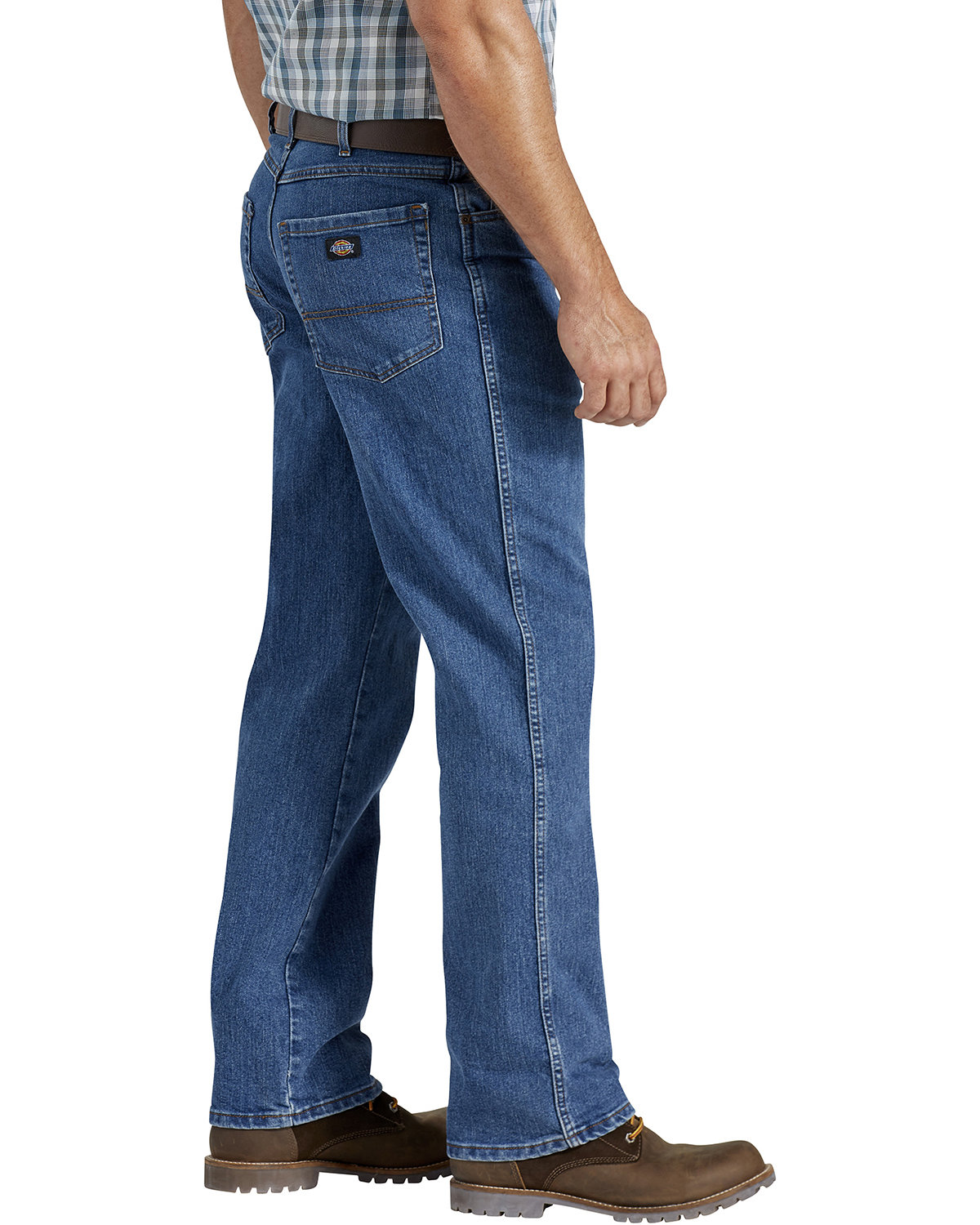 DD220 Dickies Mens FLEX Active Waist 5-Pocket Relaxed Fit Jean DD220 Dickies Mens FLEX Active Waist 5-Pocket Relaxed Fit Jean - Siide Image