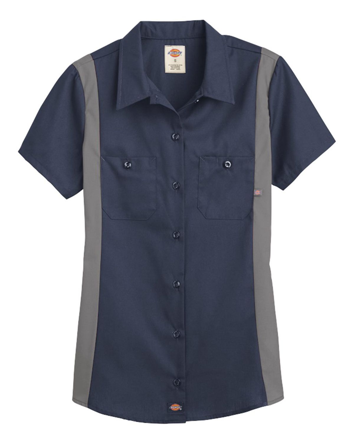 L24S Dickies Womens Short Sleeve Industrial Colorblocked Shirt