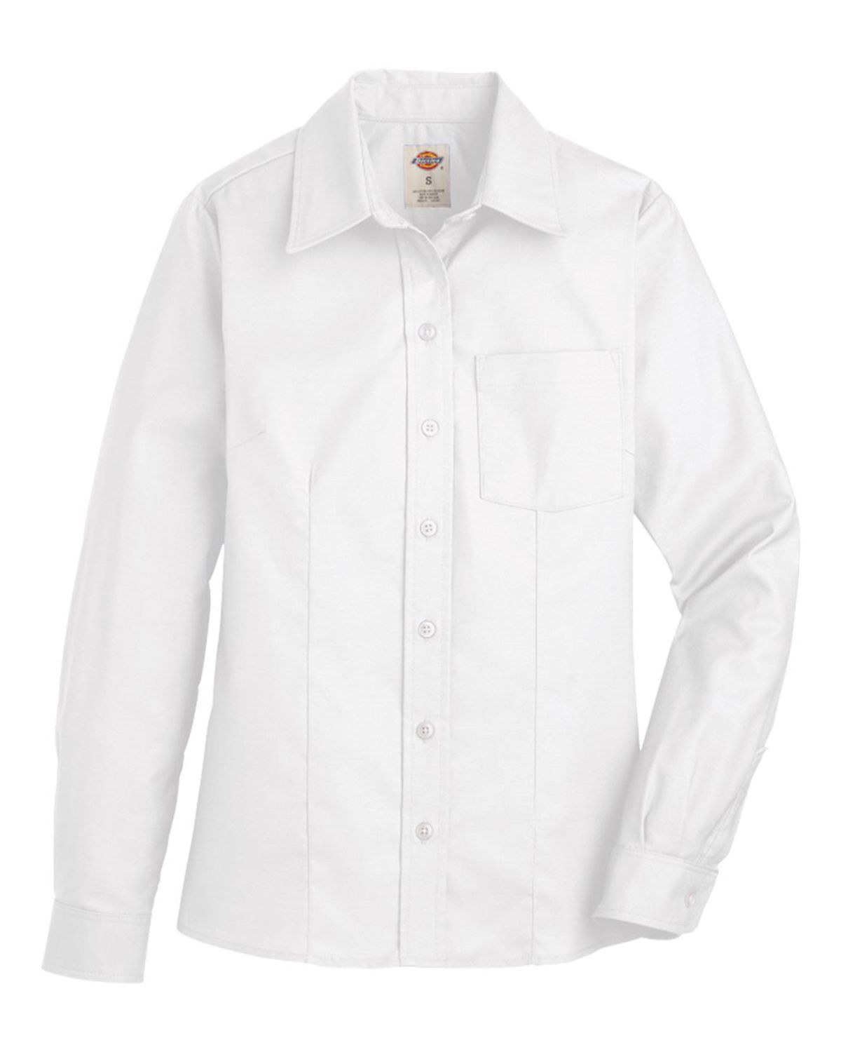L254 Dickies Womens Oxford Long Sleeve Shirt