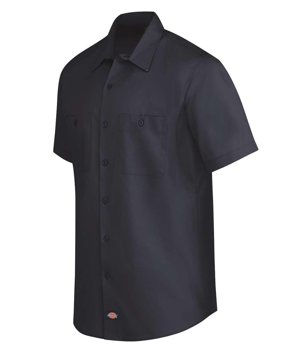 LS51 Dickies Industrial Worktech Ventilated Short Sleeve Work Shirt - Siide Image