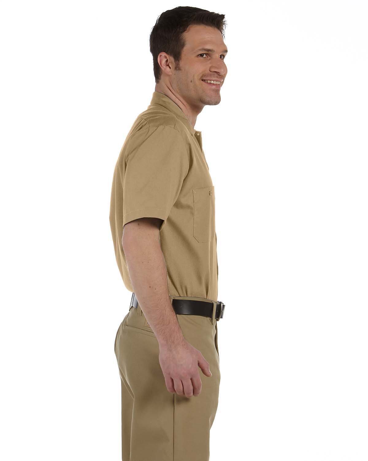 LS535 Dickies Mens Industrial Short-Sleeve Work Shirt - Siide Image