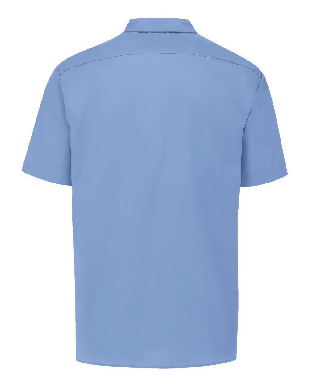 S535 Dickies Industrial Short Sleeve Work Shirt - Back Image