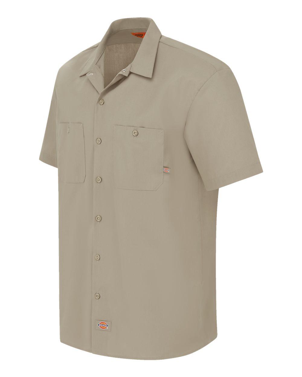 S535L Dickies Industrial Short Sleeve Work Shirt - Long Sizes - Siide Image