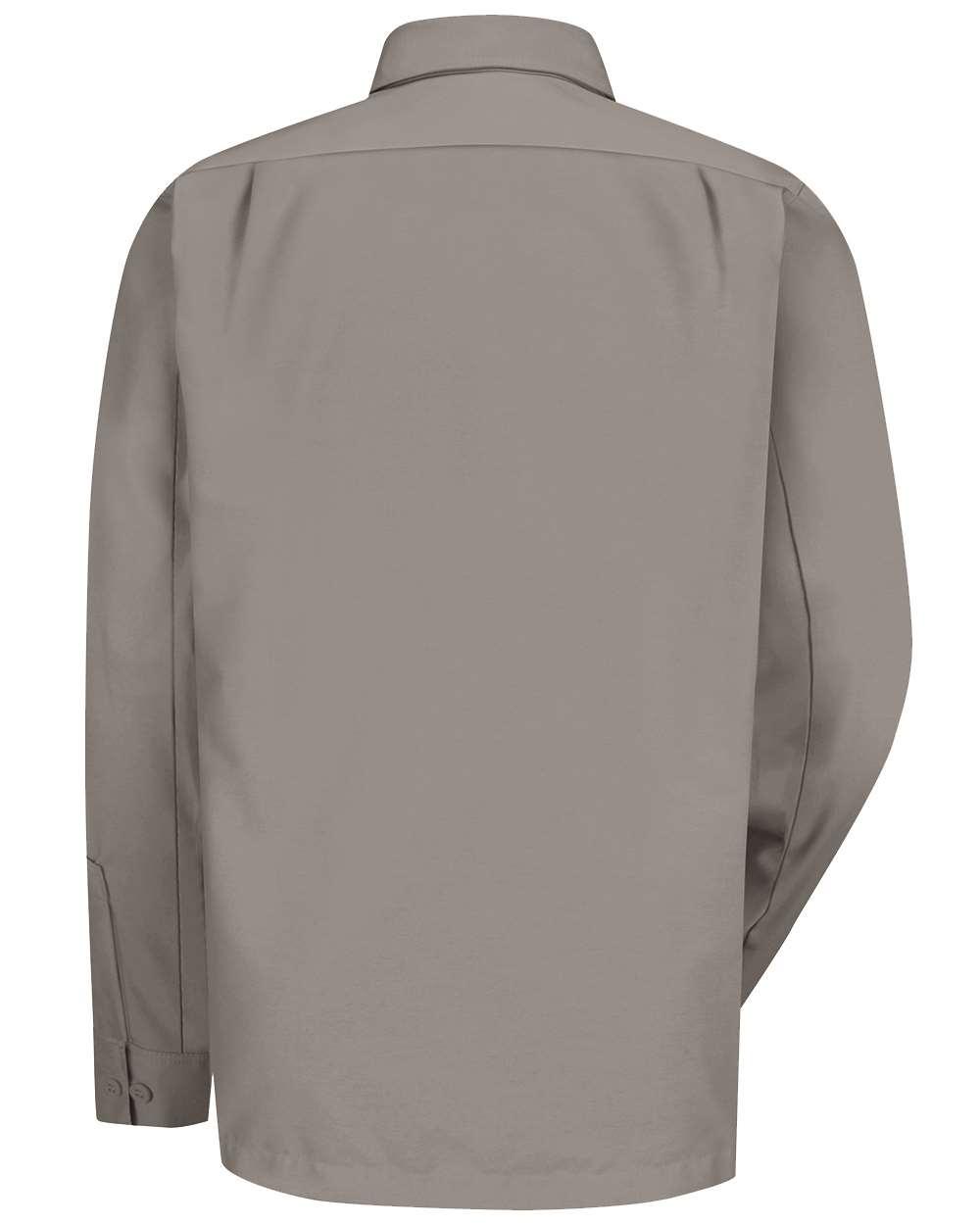 WS10 Dickies Long Sleeve Work Shirt - Back Image