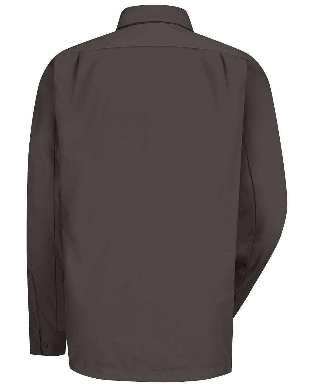 WS10T Dickies Long Sleeve Work Shirt Tall Sizes - Back Image