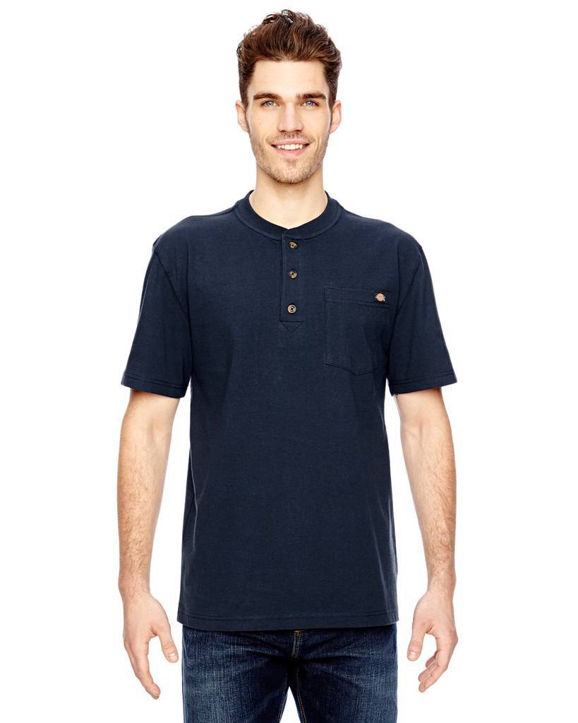 WS451 Dickies Mens 6.75 oz. Heavyweight Work Henley WS451 Dickies Mens 6.75 oz. Heavyweight Work Henley