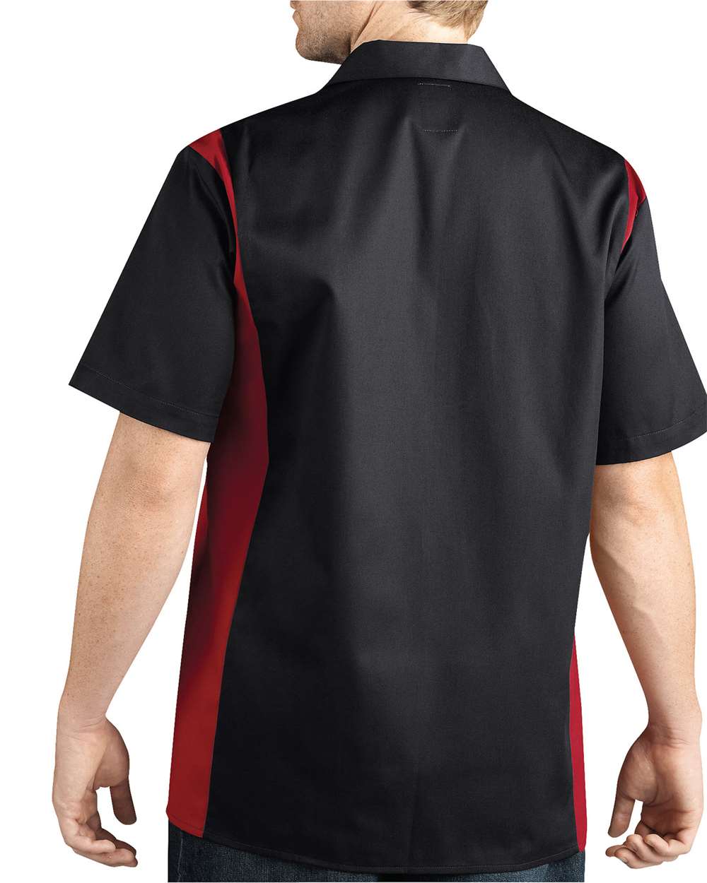 WS508 Dickies Mens Two-Tone Short-Sleeve Work Shirt WS508 Dickies Mens Two-Tone Short-Sleeve Work Shirt - Back Image
