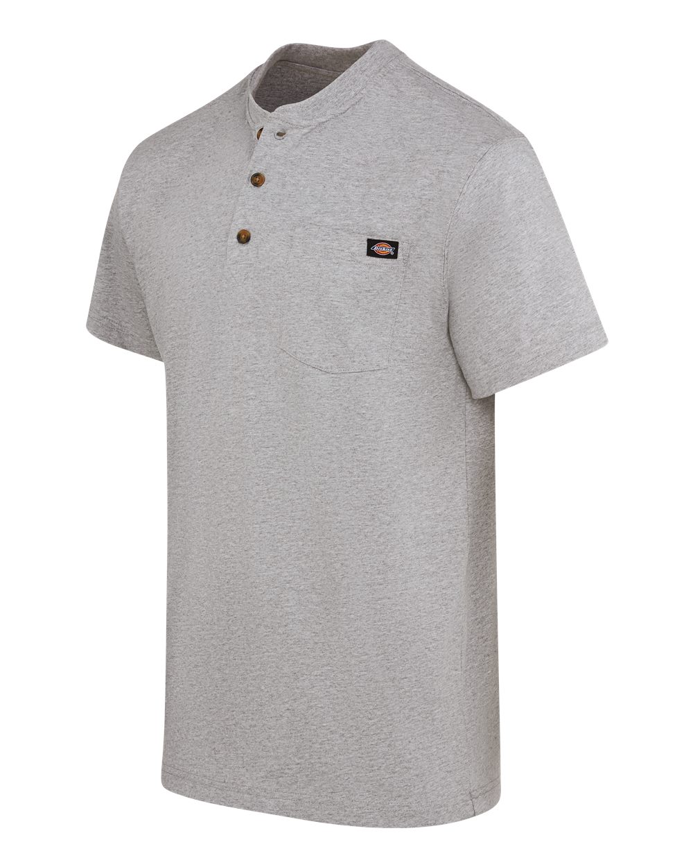 WS51 Dickies Heavyweight Traditional Short Sleeve Henley - Siide Image