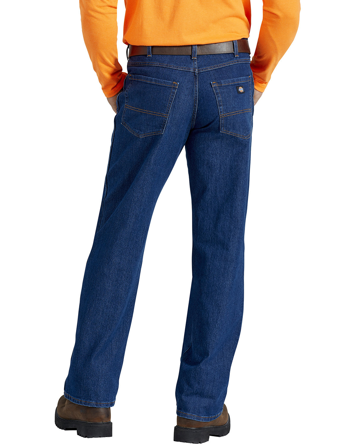 DD220 Dickies Mens FLEX Active Waist 5-Pocket Relaxed Fit Jean - Back Image