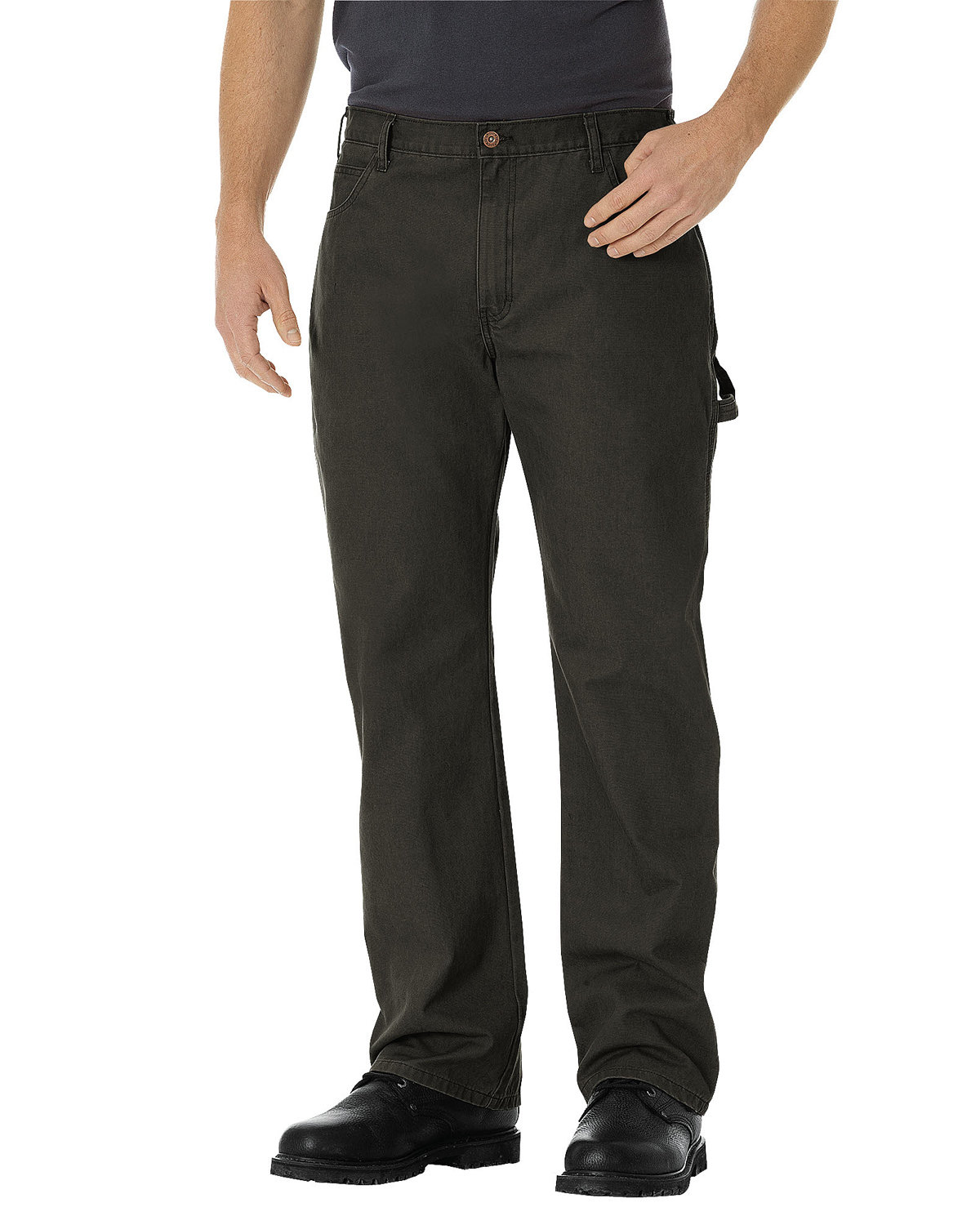 DU250 Dickies Mens Relaxed Fit Straight-Leg Carpenter Duck Pant