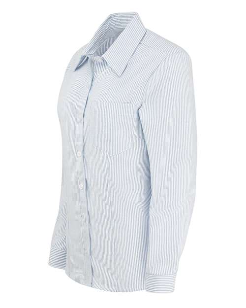 L254 Dickies Womens Oxford Long Sleeve Shirt L254 Dickies Womens Oxford Long Sleeve Shirt - Siide Image