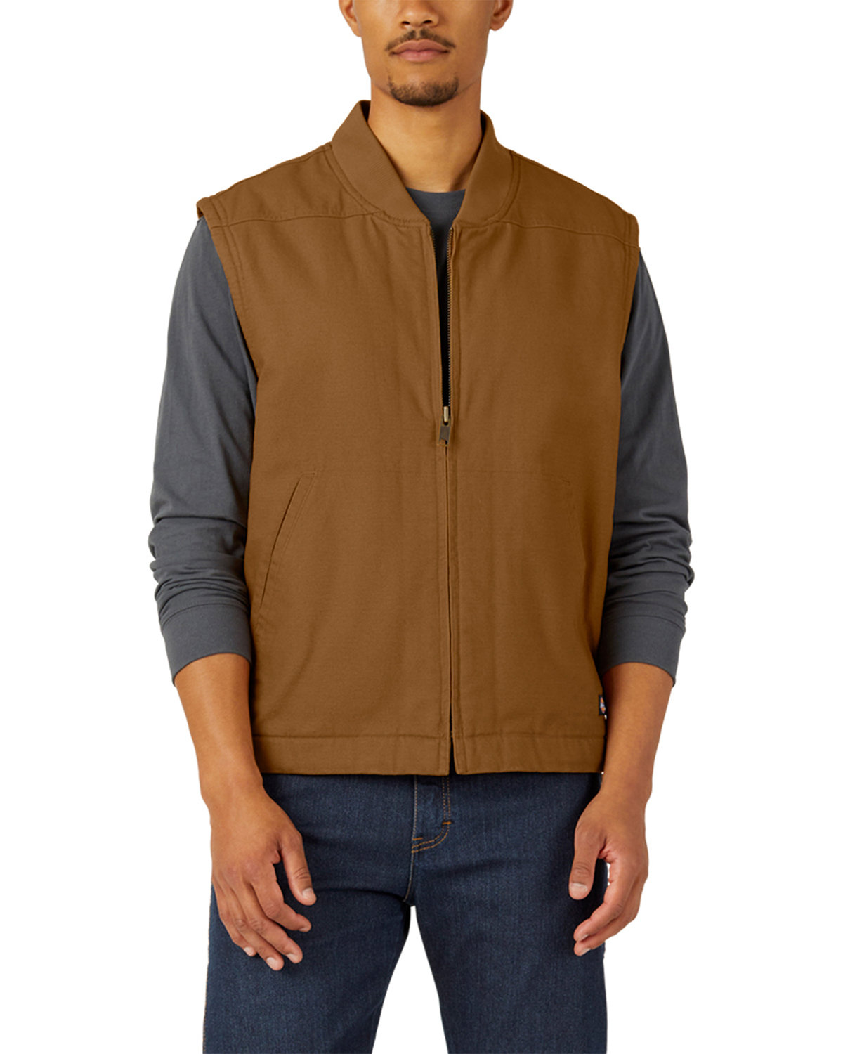 TE357 Dickies Mens Sherpa-Lined Duck Vest Zoom Image