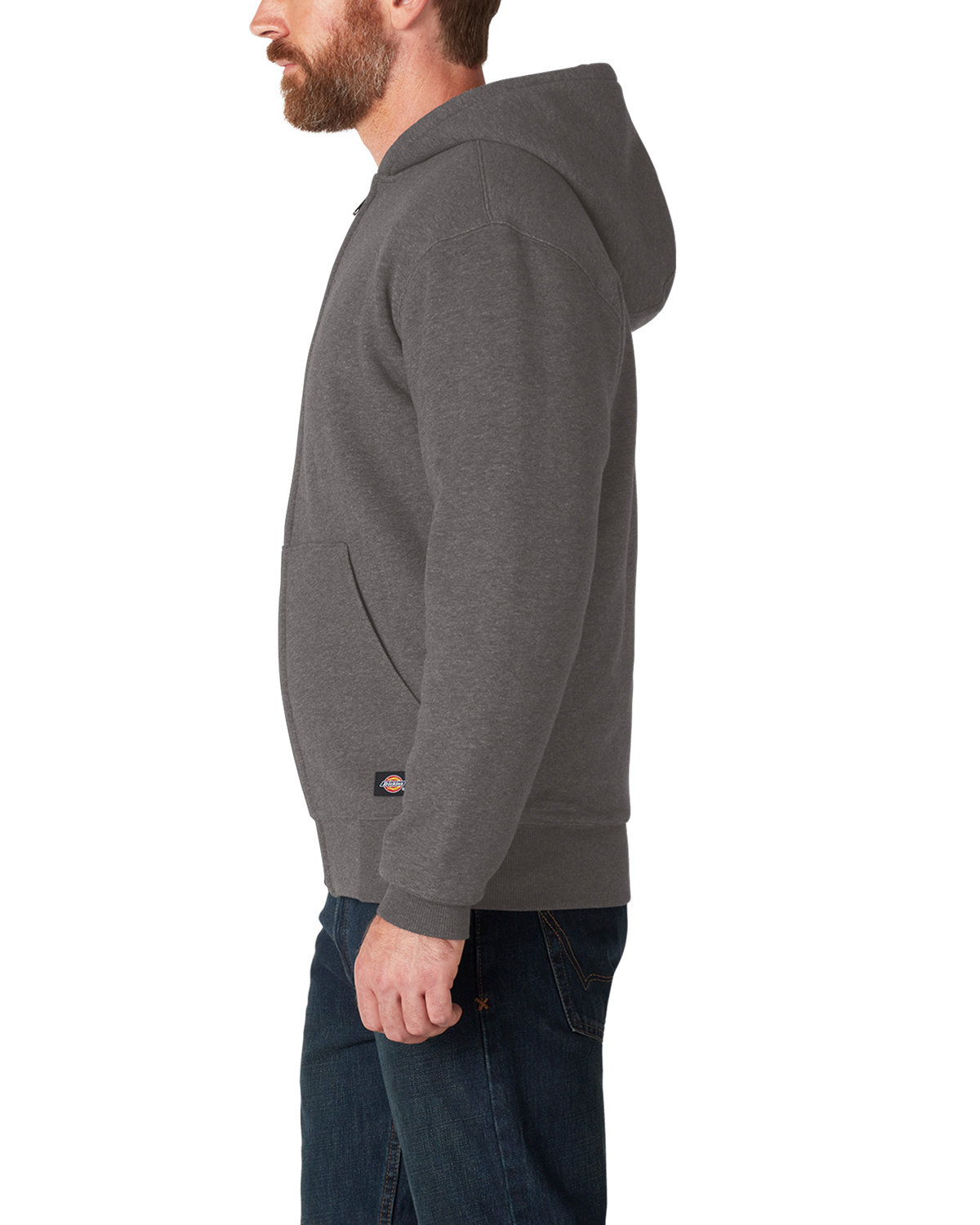 TW457 Dickies Mens Fleece-Lined Full-Zip Hooded Sweatshirt TW457 Dickies Mens Fleece-Lined Full-Zip Hooded Sweatshirt - Siide Image