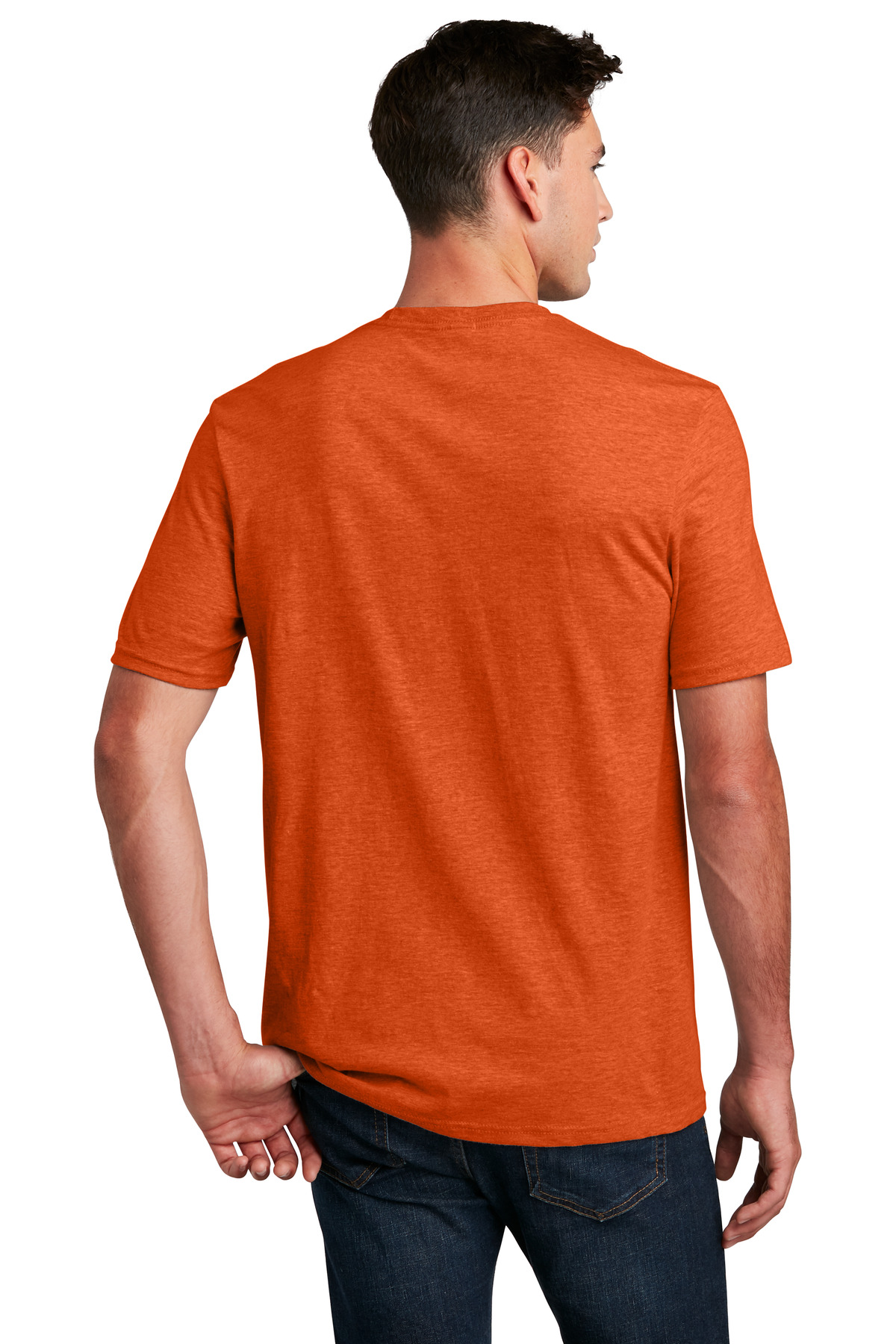 DM108 District Mens Perfect Blend Crew T-Shirt - Back Image