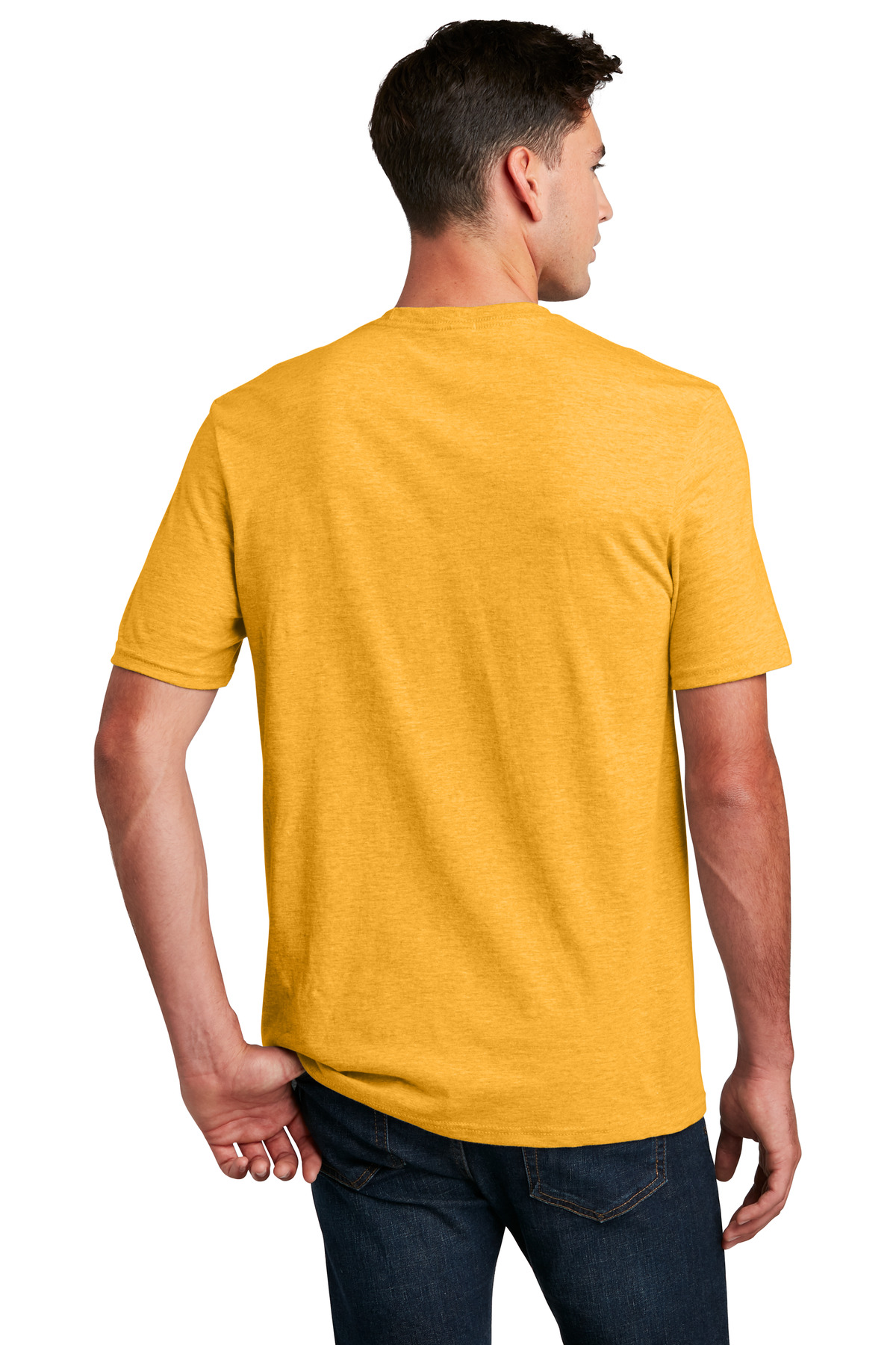 DM108 District Mens Perfect Blend Crew T-Shirt - Back Image