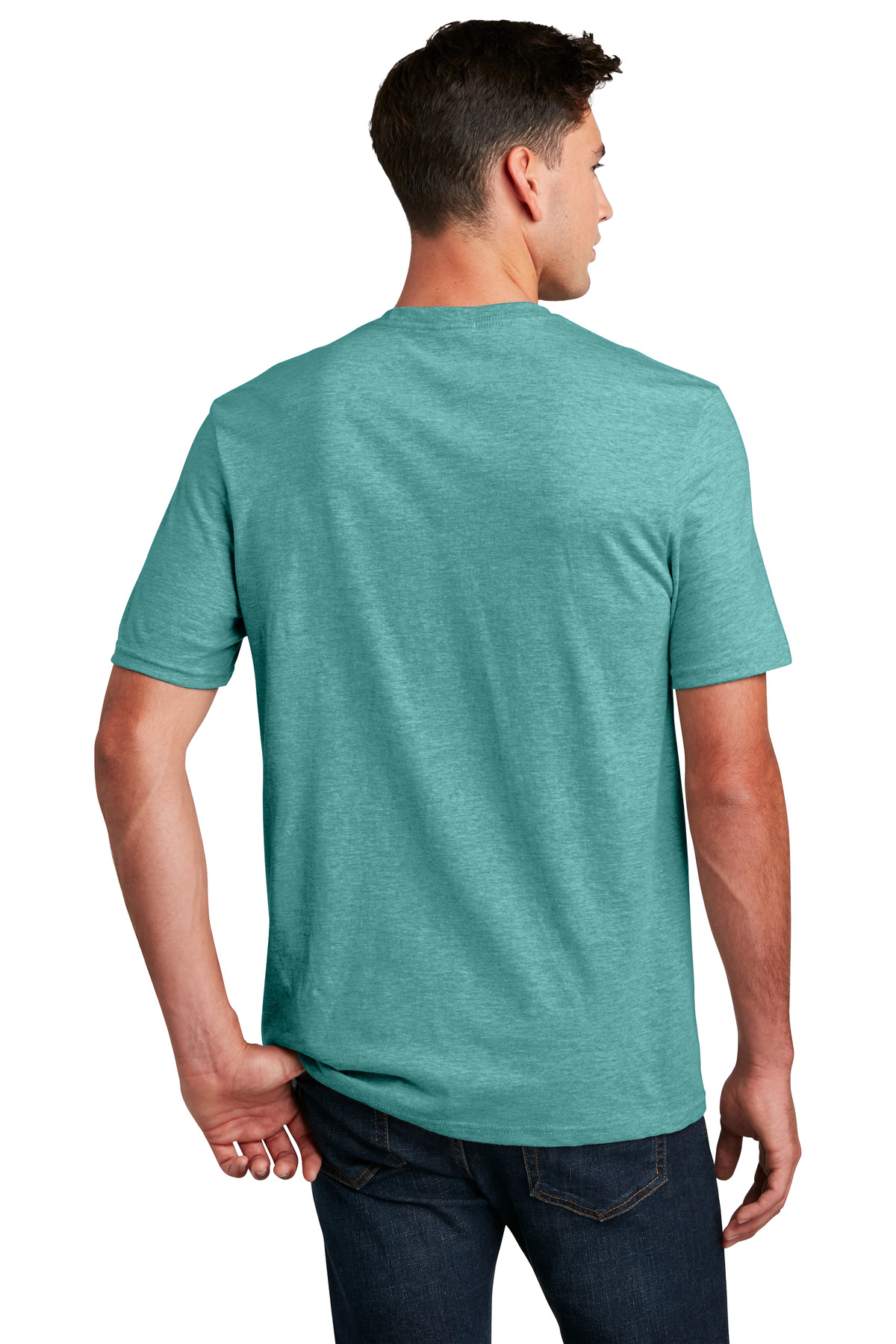 DM108 District Mens Perfect Blend Crew T-Shirt DM108 District Mens Perfect Blend Crew T-Shirt - Back Image