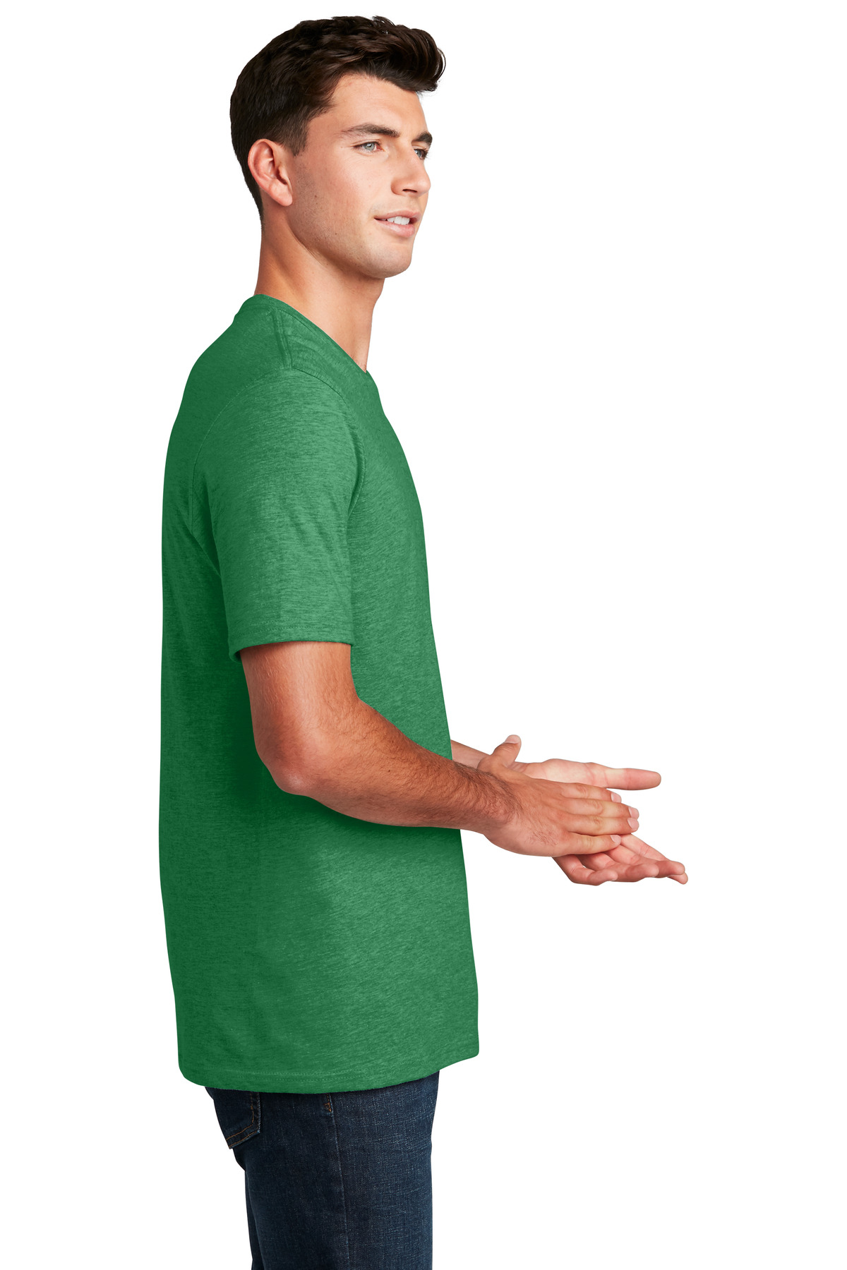DM108 District Men's Perfect Blend Crew T-Shirt DM108 District Men's Perfect Blend Crew T-Shirt - Siide Image