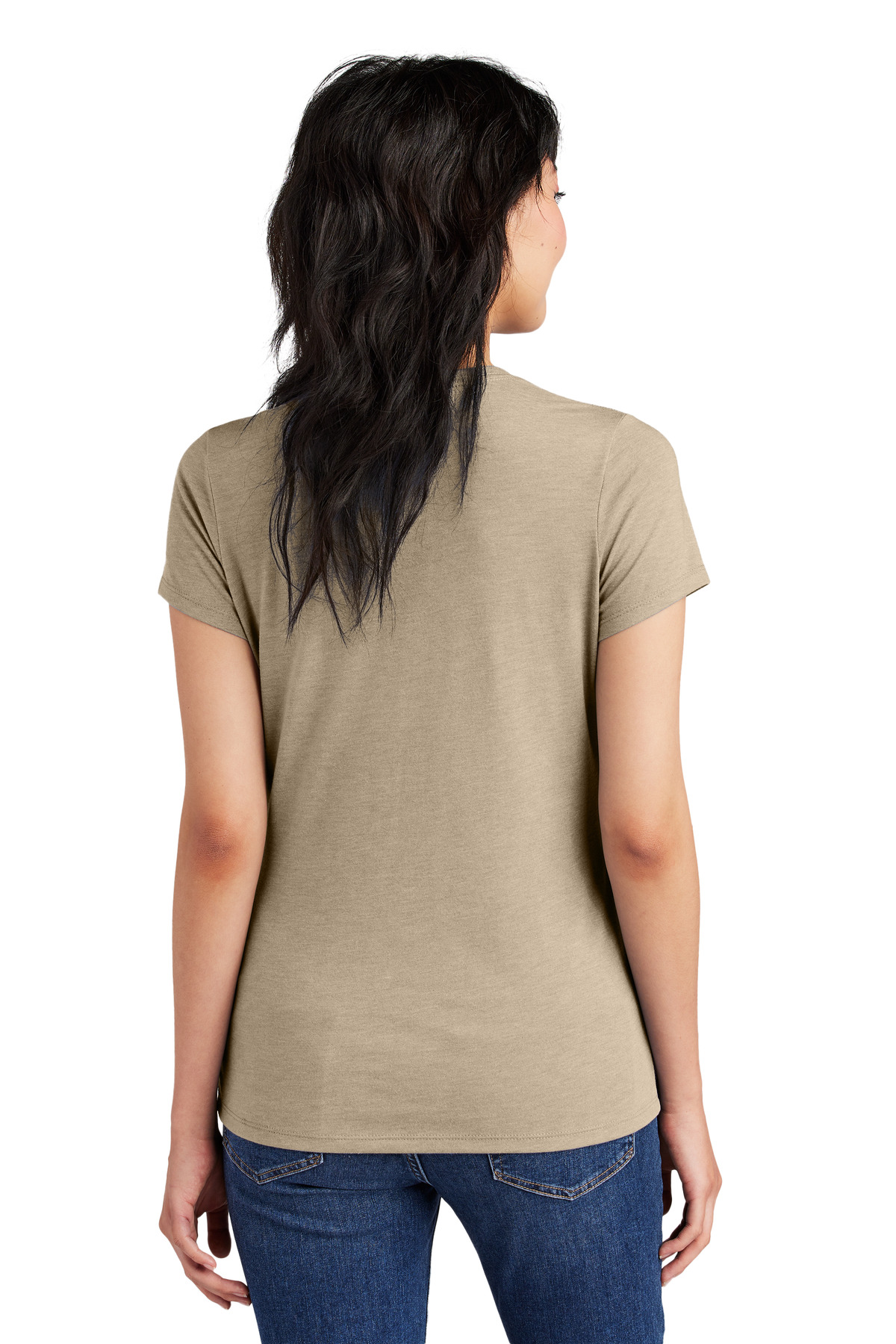 DM130L District Womens Perfect Tri Tee. - Back Image