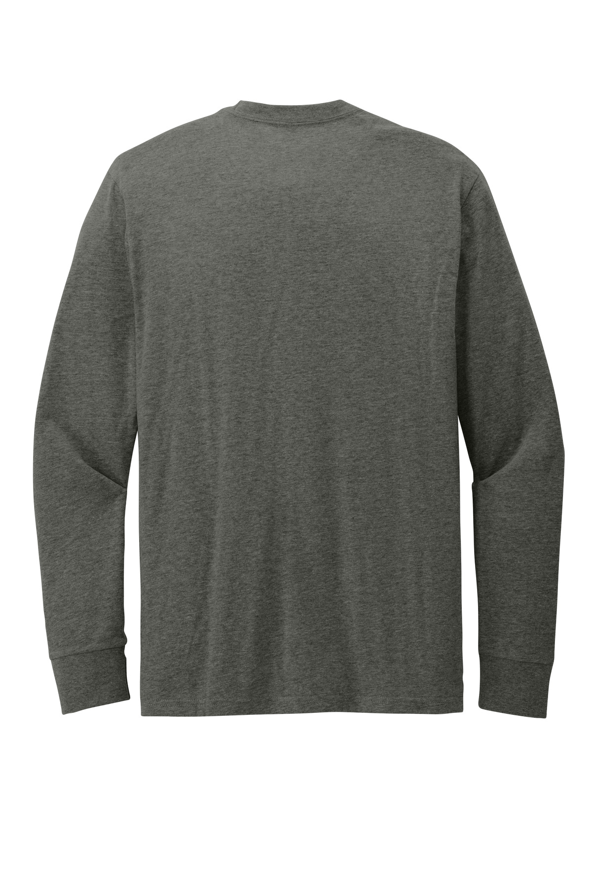DT109 District Perfect Blend CVC Long Sleeve Tee - Back Image