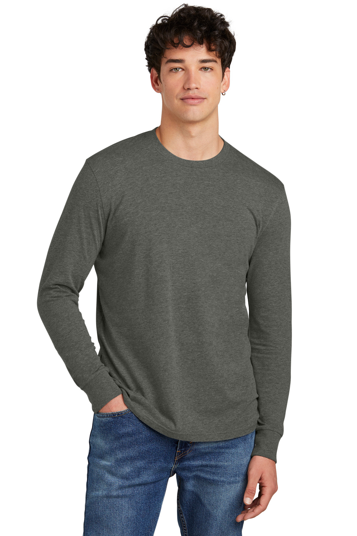 DT109 District Perfect Blend CVC Long Sleeve Tee
