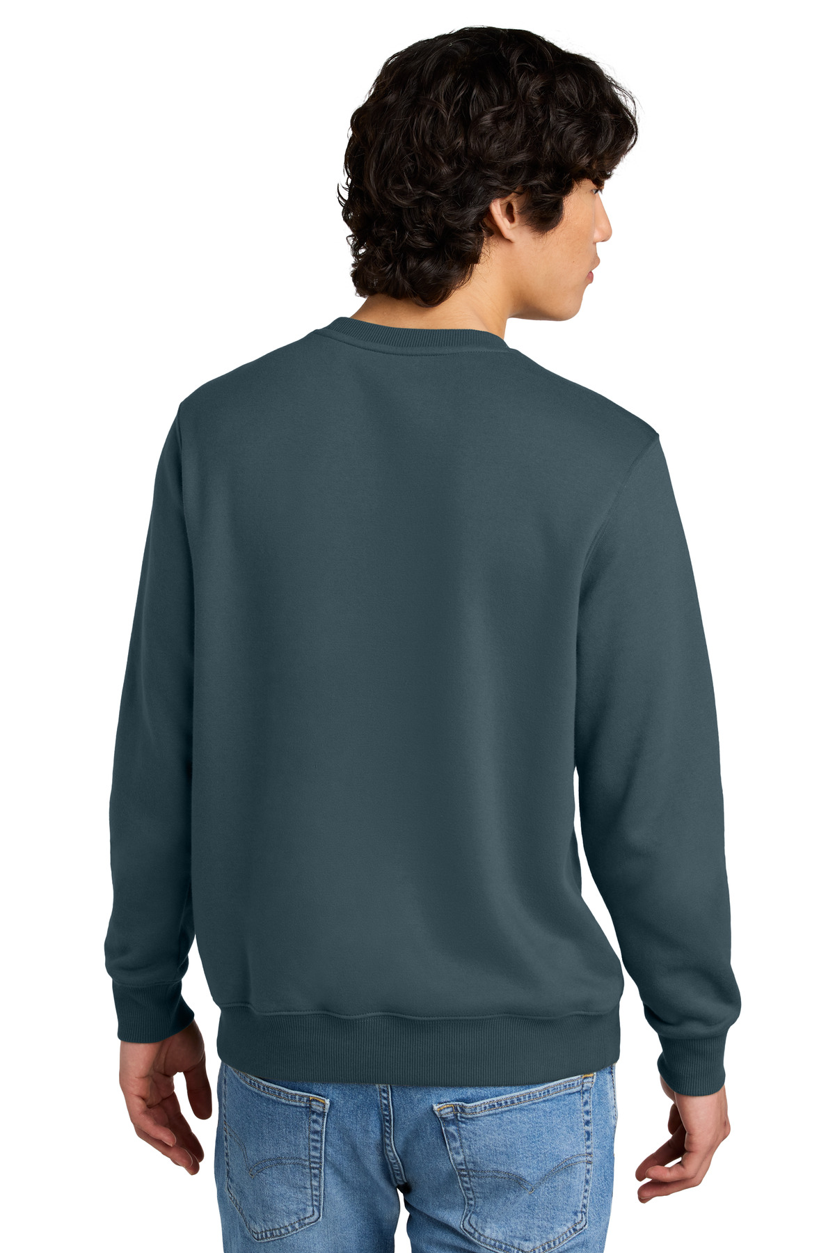 DT1106 District Perfect Weight Fleece Crew DT1106 District Perfect Weight Fleece Crew - Back Image