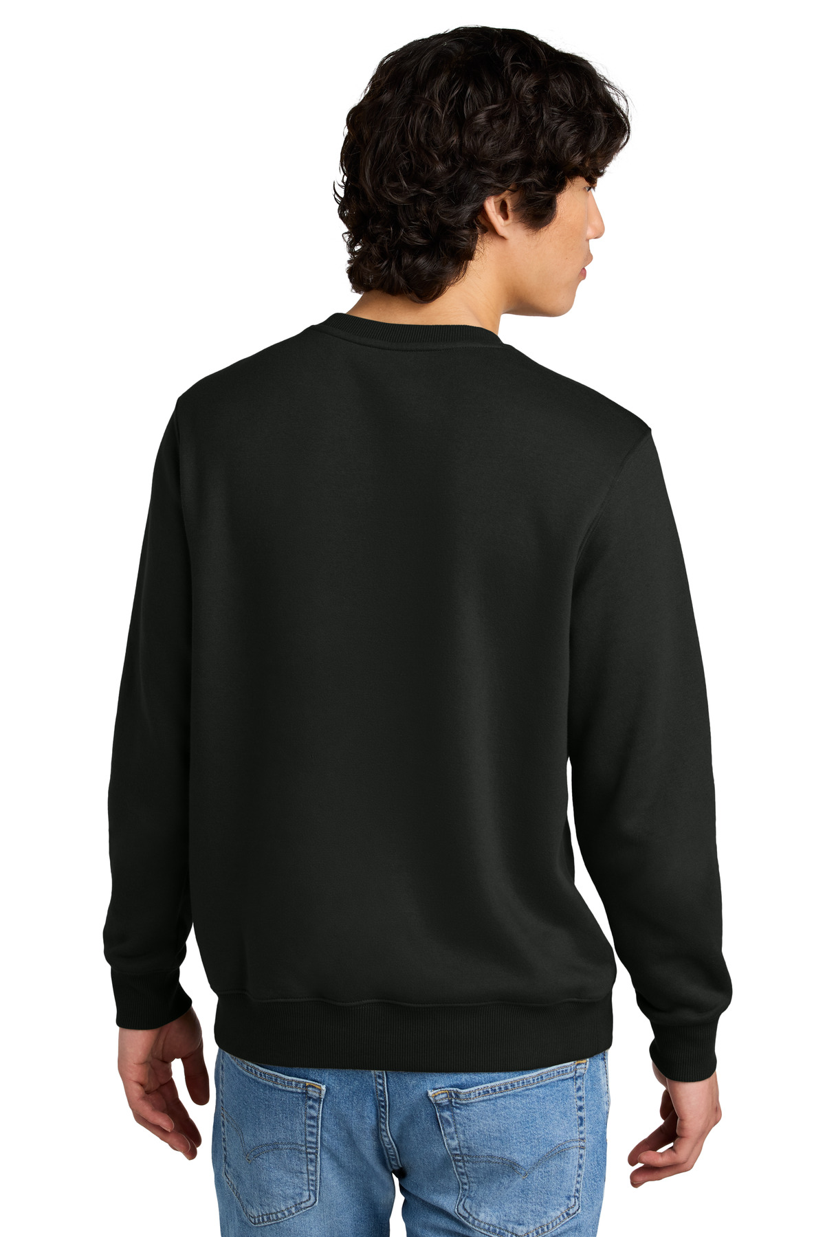 DT1106 District Perfect Weight Fleece Crew DT1106 District Perfect Weight Fleece Crew - Back Image