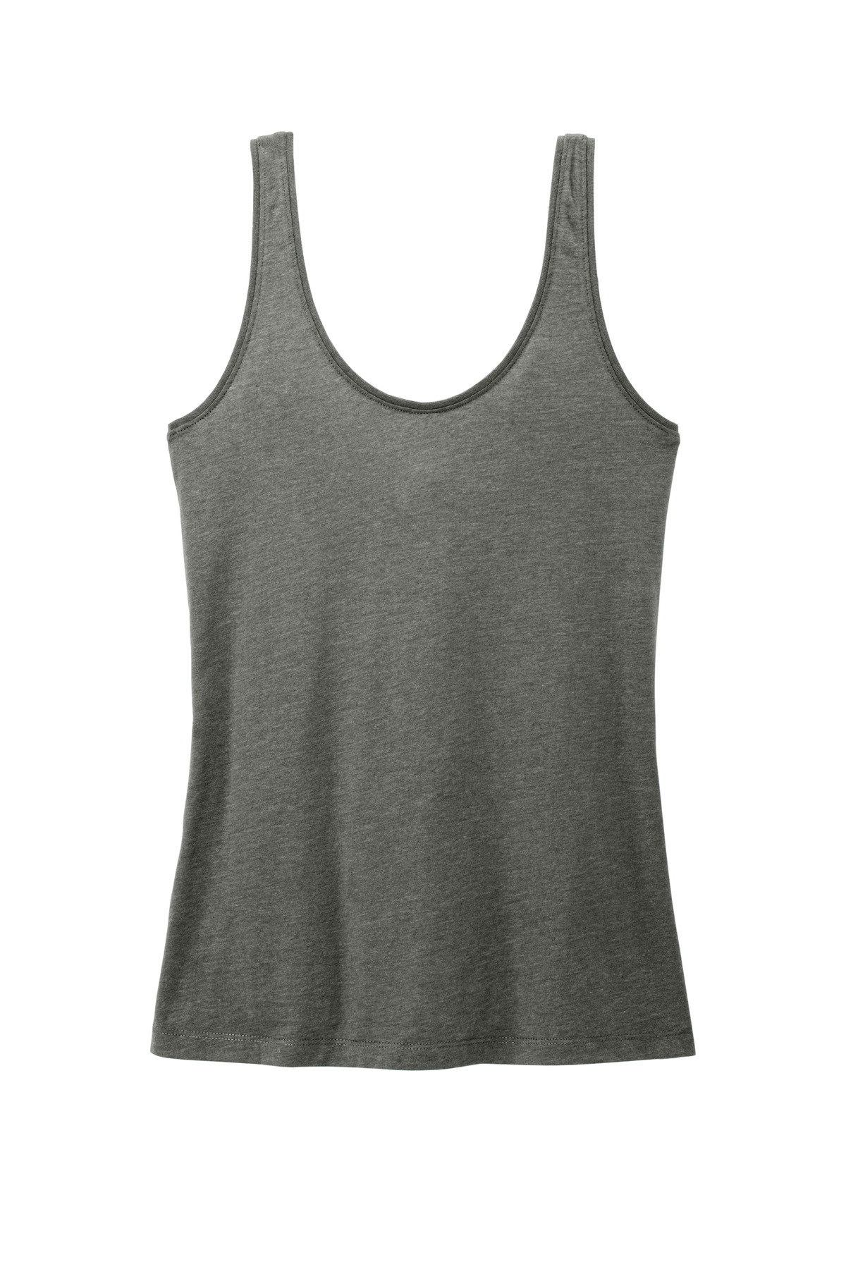 DT154 District Womens Perfect Blend CVC V-Neck Tank - Back Image