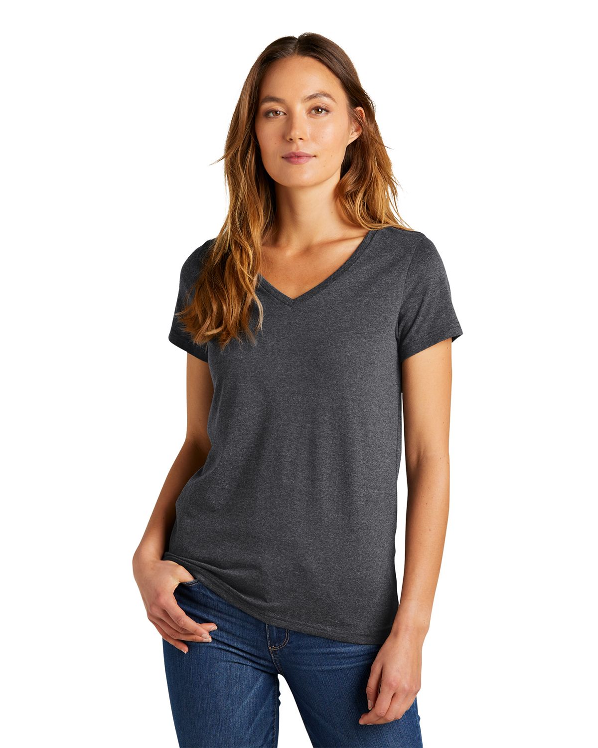 DT5002 District Womens The Concert Tee V-Neck