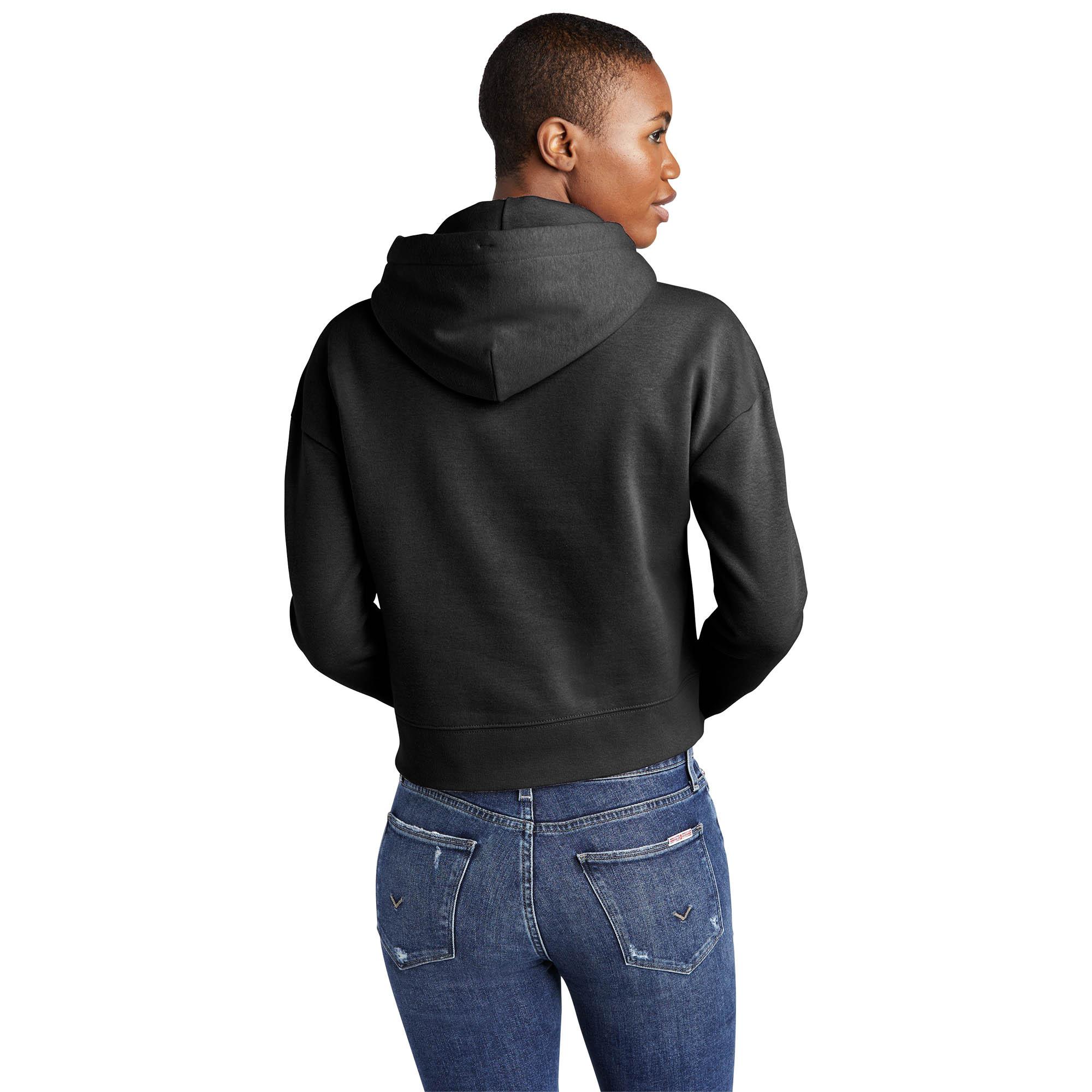 DT6101 District Womens V.I.T. Fleece Hoodie - Back Image