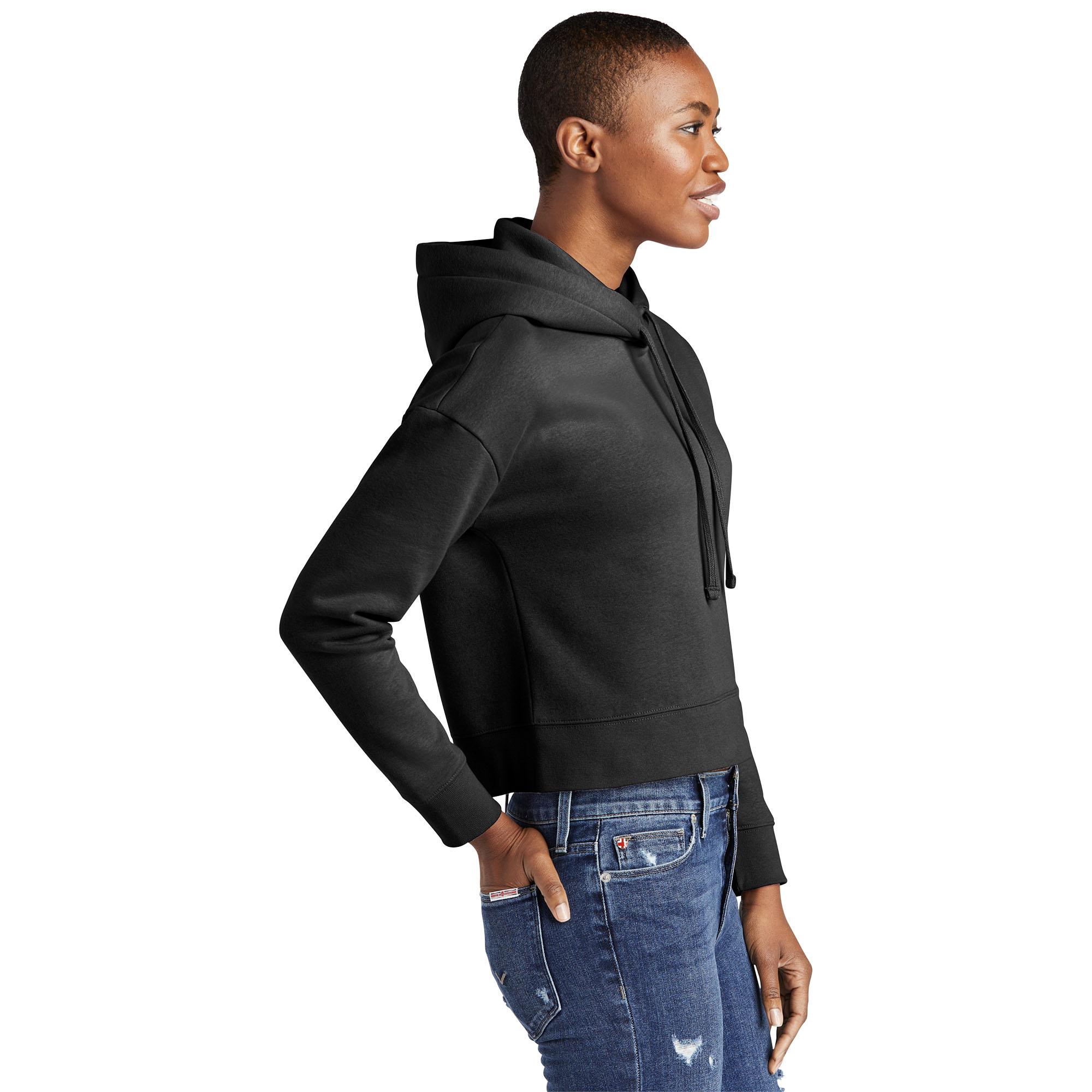 DT6101 District Womens V.I.T. Fleece Hoodie - Siide Image