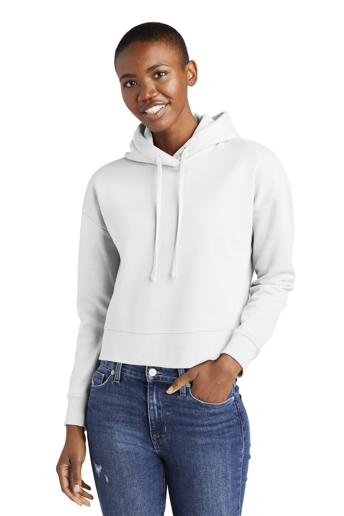 DT6101 District Womens V.I.T. Fleece Hoodie