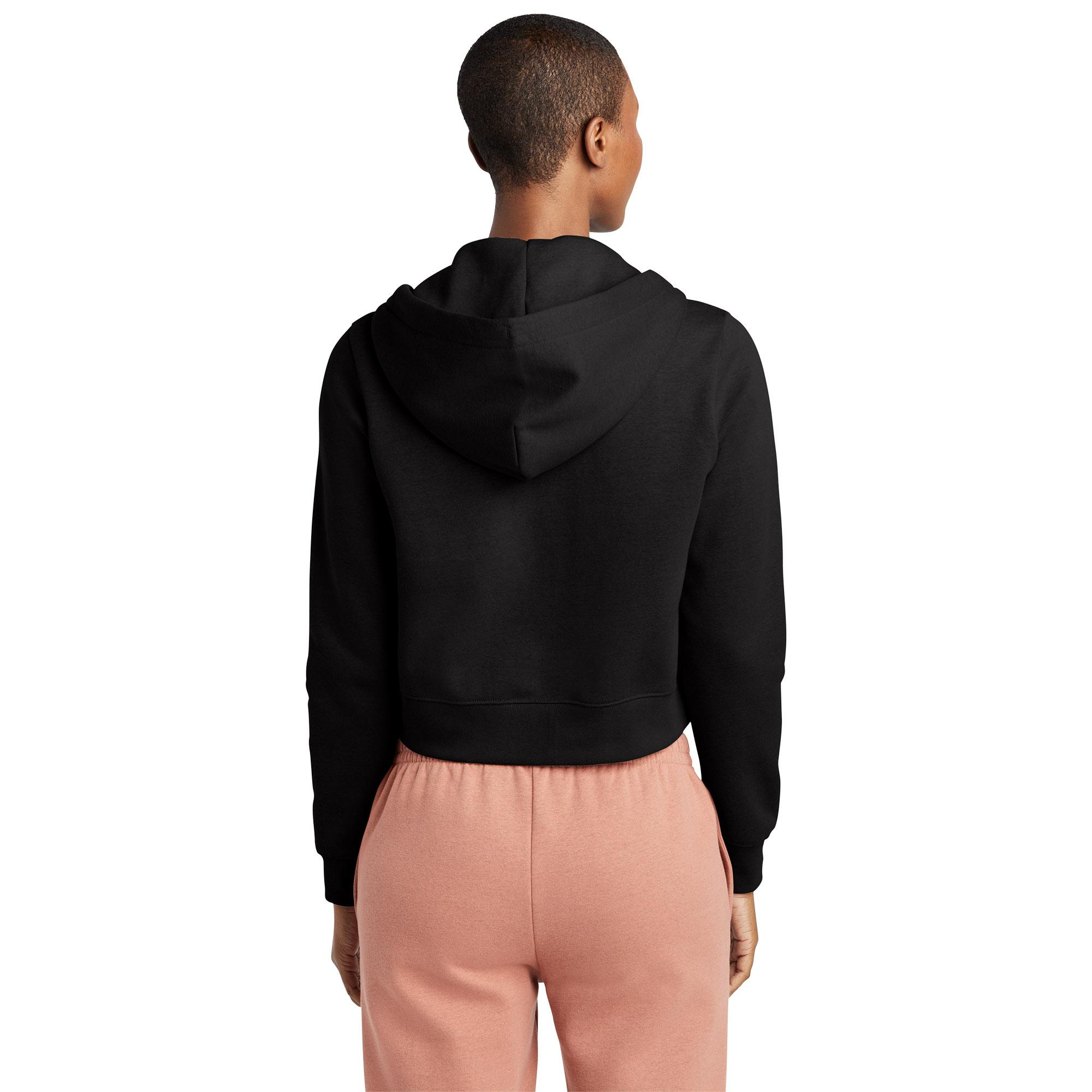 DT6103 District Womens V.I.T. Fleece Full-Zip Hoodie - Back Image