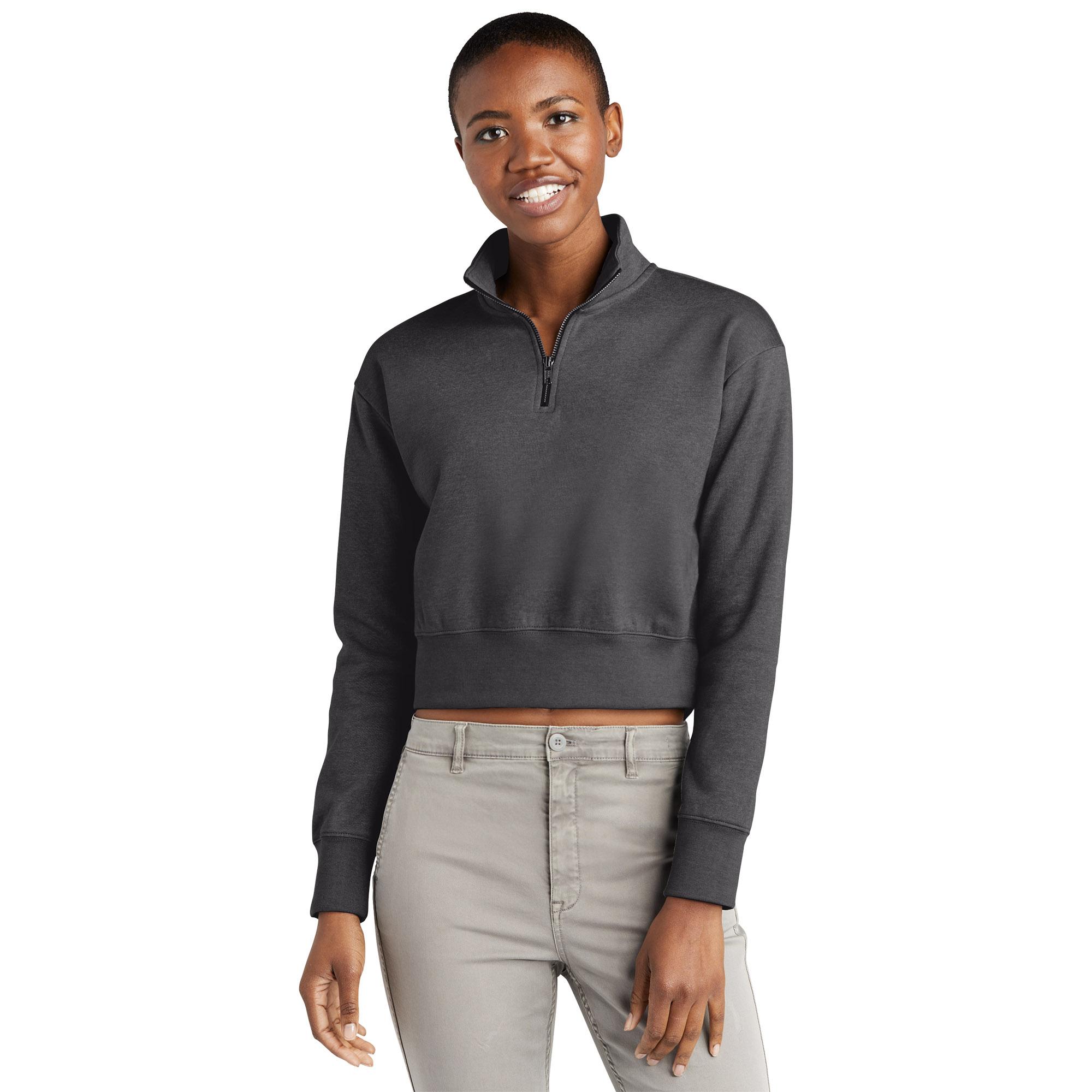 DT6111 District Womens V.I.T. Fleece 1/2-Zip