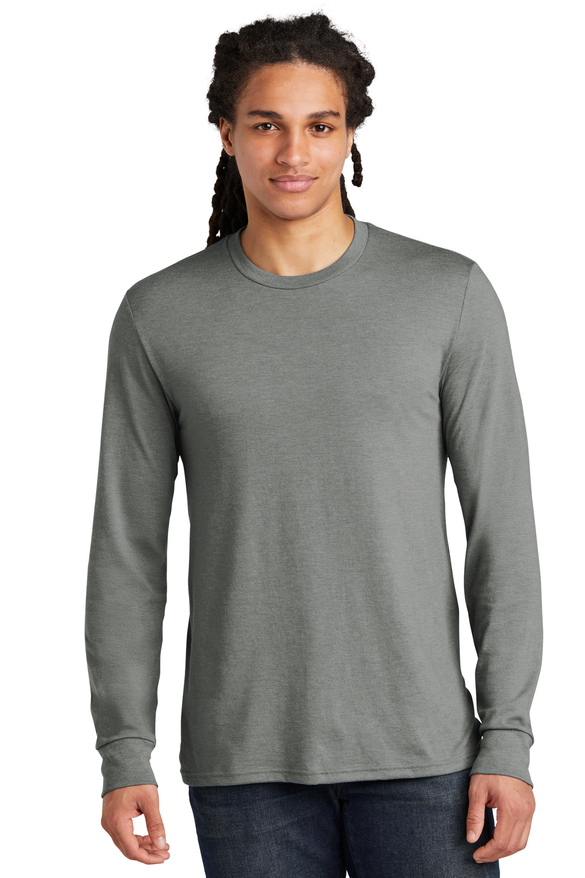 DM132 District Perfect Tri Long Sleeve Tee . Zoom Image