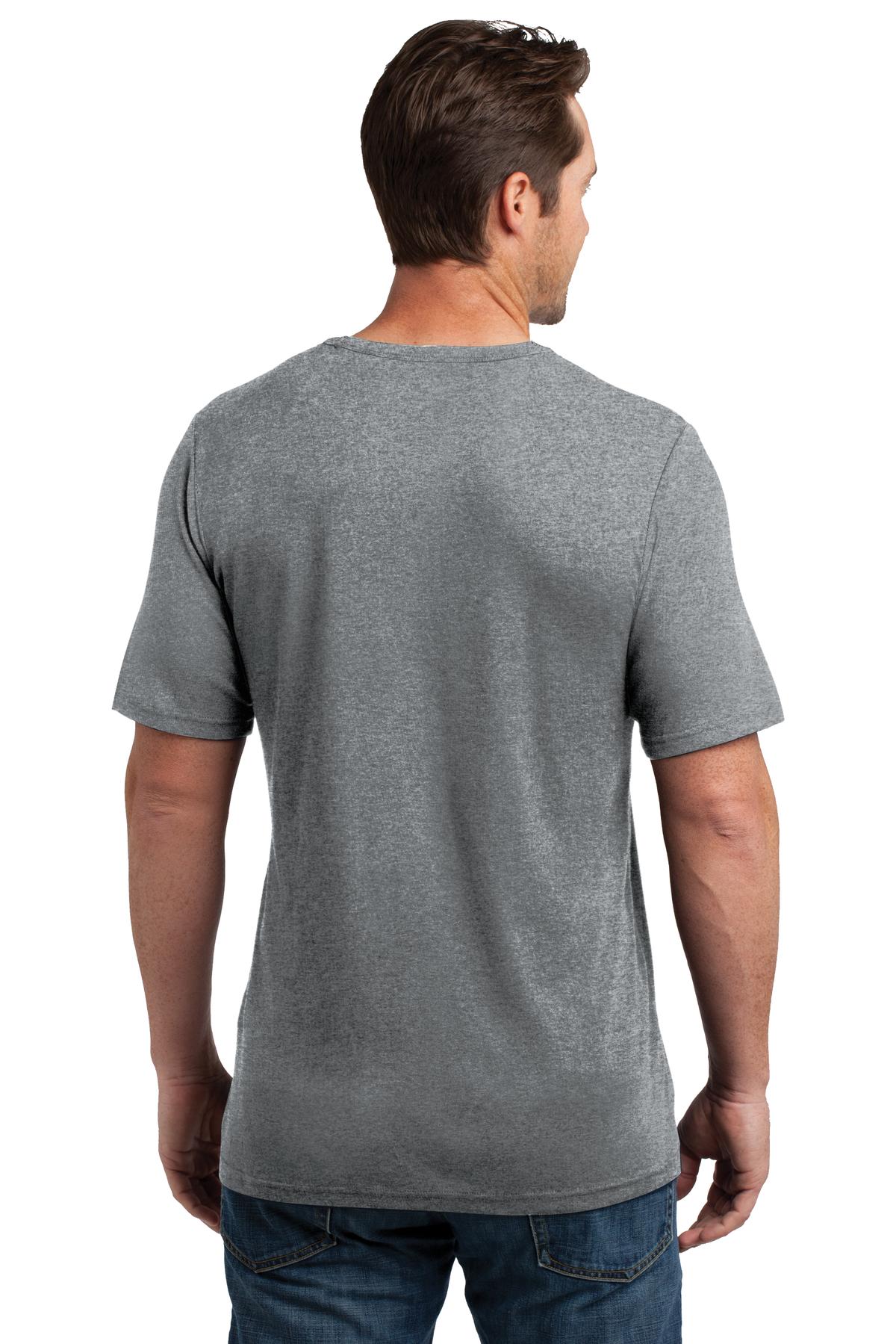 DM300 District  Made Mens Mini Rib Crew Tee. - Back Image