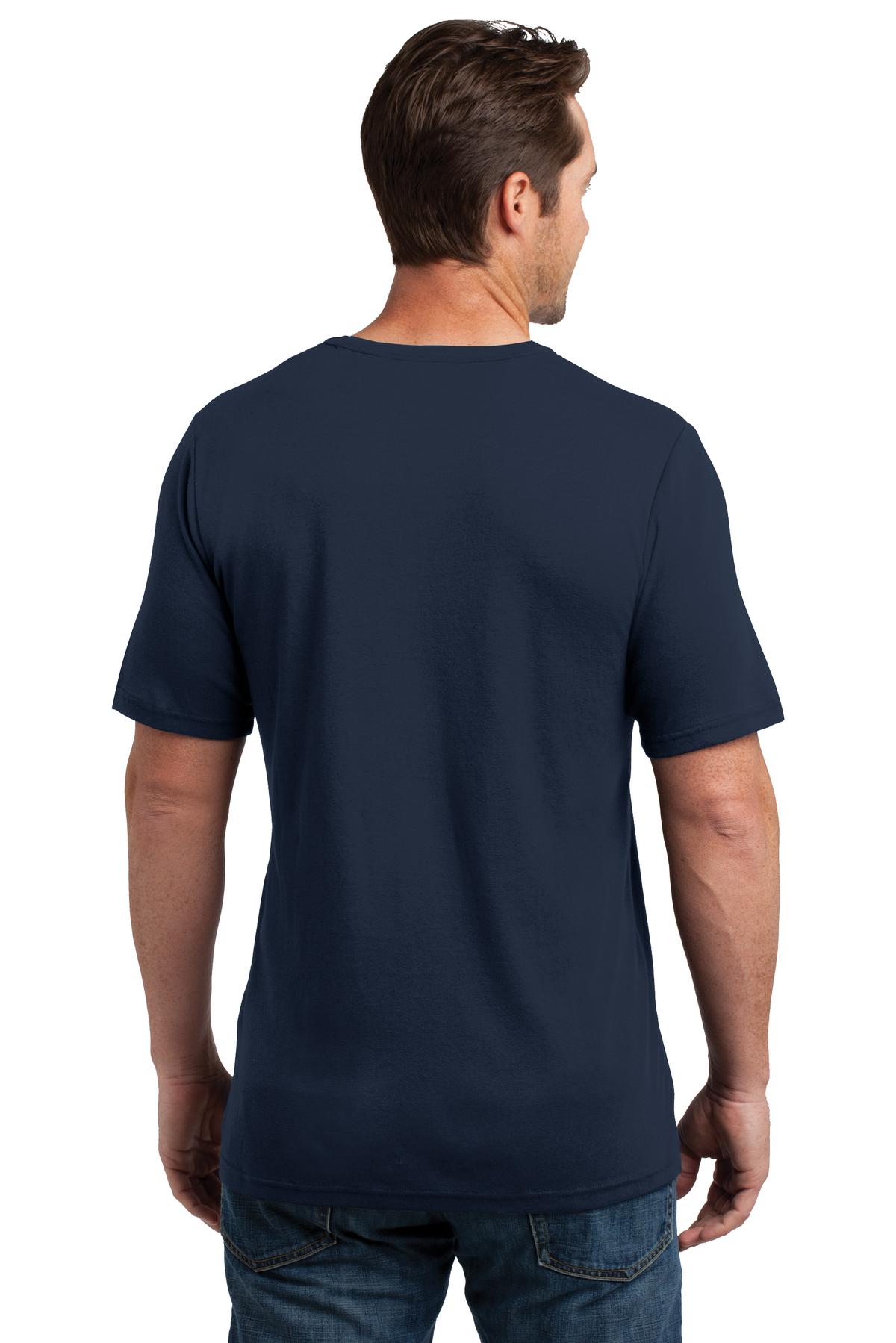 DM300 District  Made Mens Mini Rib Crew Tee. - Back Image