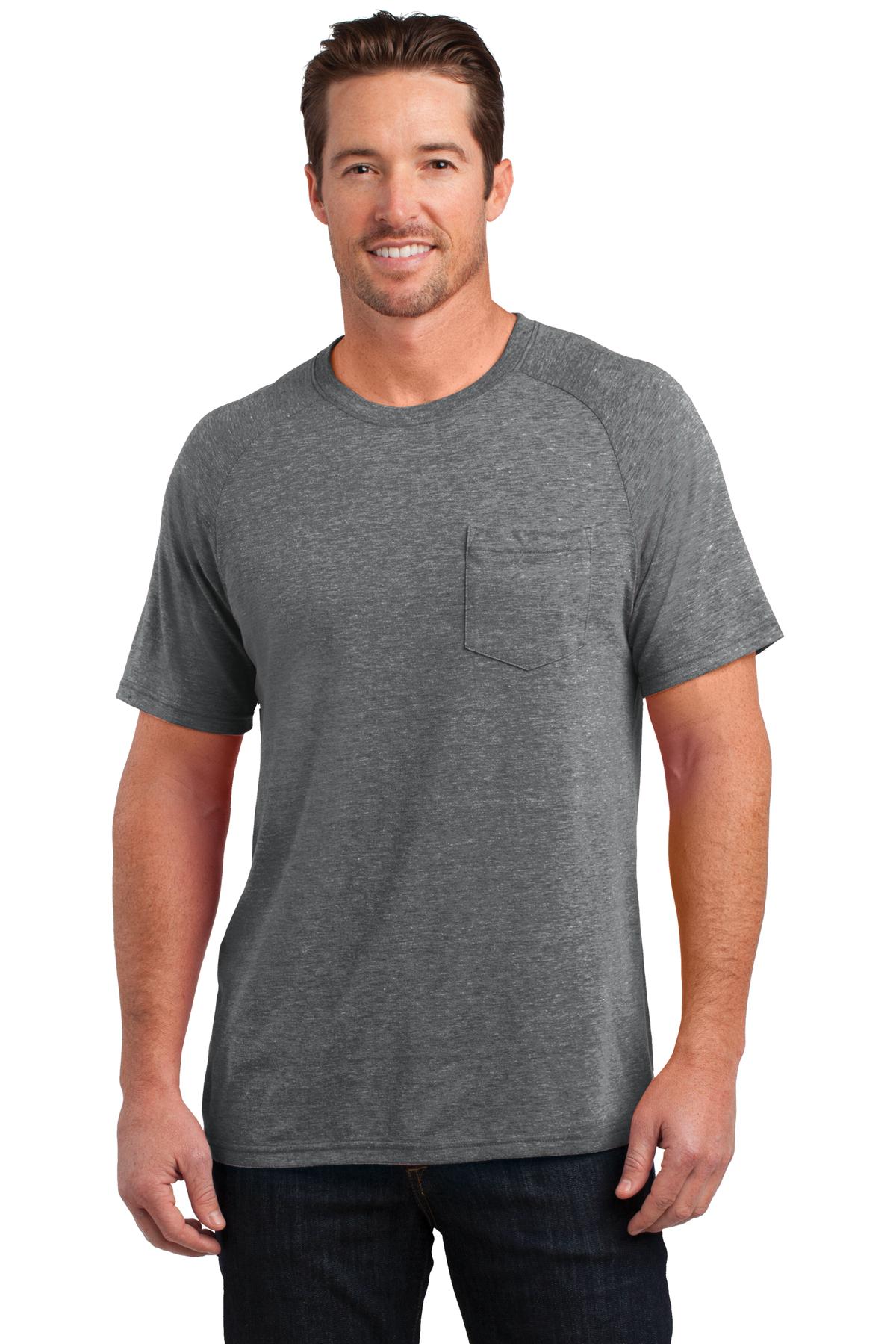 DM340 District  Made Mens Tri-Blend Pocket Tee